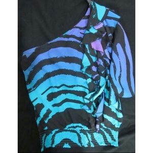 NWOT Women's BEBE Animal Print Top - Size S